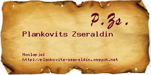 Plankovits Zseraldin névjegykártya